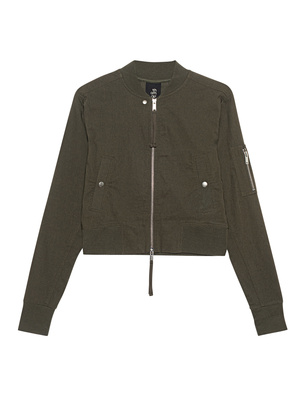 THOM KROM Cropped Bomber Hunter Green