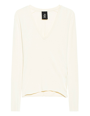 THOM KROM Deep V Neck Bone