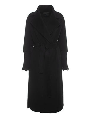 GIORGIO BRATO Wool Leather Knit Black