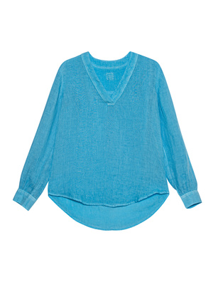 120% LINO Camicia Soft Fade Blue