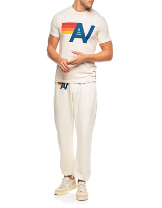 LOGO SWEATPANTS - VINTAGE WHITE - Aviator Nation