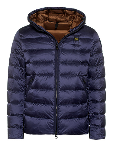 BLAUER USA Lightdown Hood Violet Light down jacket with hood Men