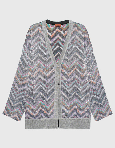 MISSONI Maxi Sequin Multicolor Oversize sequin cardigan Cardigans