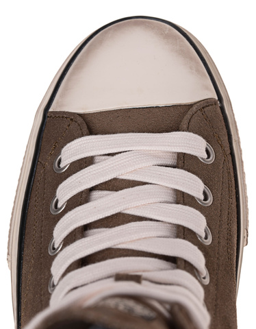 ASH Rage Suede Mud High top suede leather sneakers Sneaker Flats