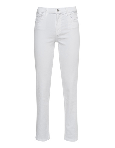 J BRAND Adele Mid Rise Straight White Clean straight fit jeans