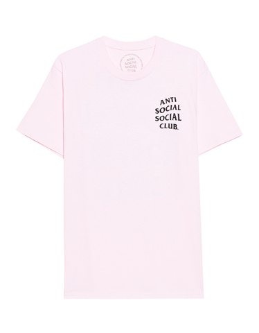 Pink anti social shop social club t shirt
