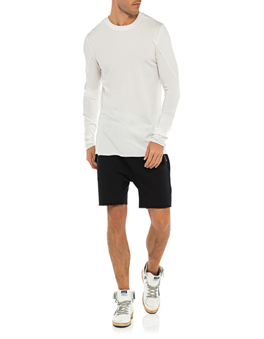 THOM KROM Short Basic Cotton Black Low Crotch jogger shorts with