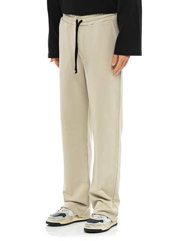 THOM KROM Straight Fit Sand Shell Straight leg sweatpants with