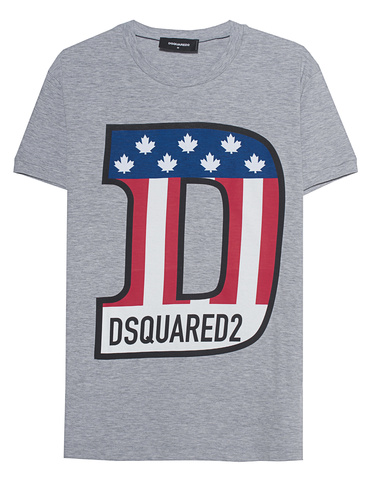 DSQUARED2 DSQ Sign Grey Printed t-shirt 