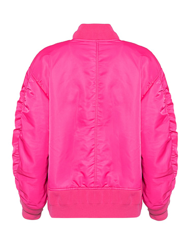 Ladies pink top bomber jacket