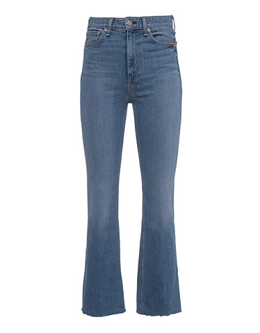 RAG BONE Nina High Ankle Flare Blue High rise jeans with open hem Jeans