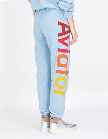 AVIATOR NATION Jogger Wording Blue Printed sweatpants Loungewear Women