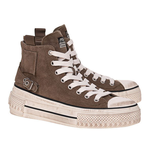 ASH Rage Suede Mud High top suede leather sneakers Sneaker Flats