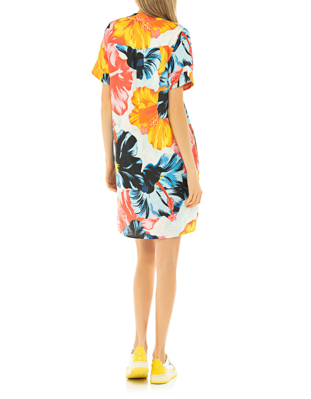 PRINCESS GOES HOLLYWOOD Linen Hawaii Flower Multicolor Floral