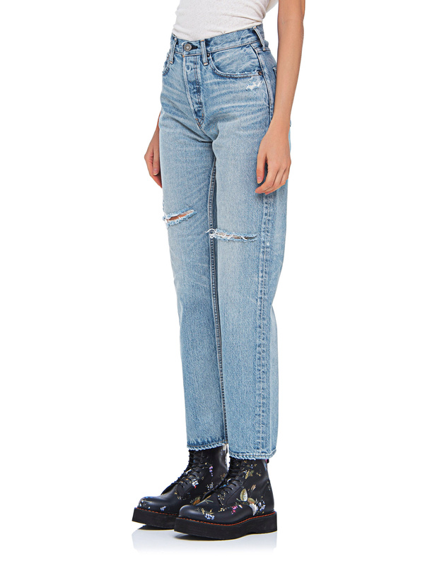 Artikel klicken und genauer betrachten! - Destroyed Wide-Leg Jeans  | im Online Shop kaufen