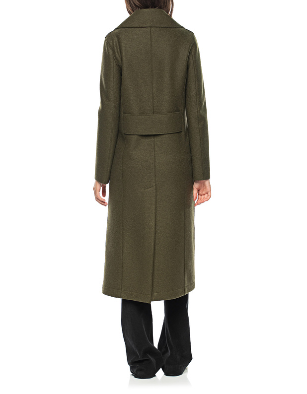 HARRIS WHARF LONDON Military Golden Moss Green Double breasted