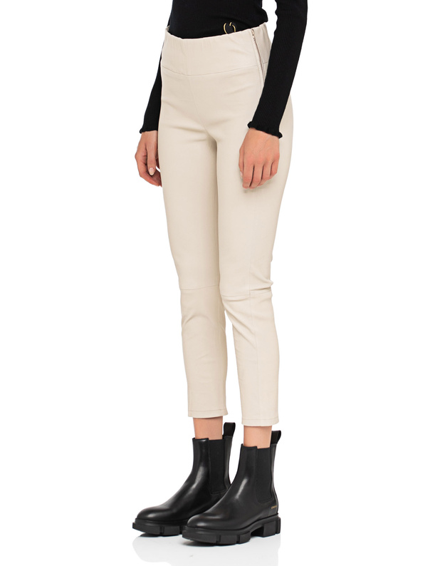 Artikel klicken und genauer betrachten! - Lammleder-Hose mit elastischem Bund  | im Online Shop kaufen