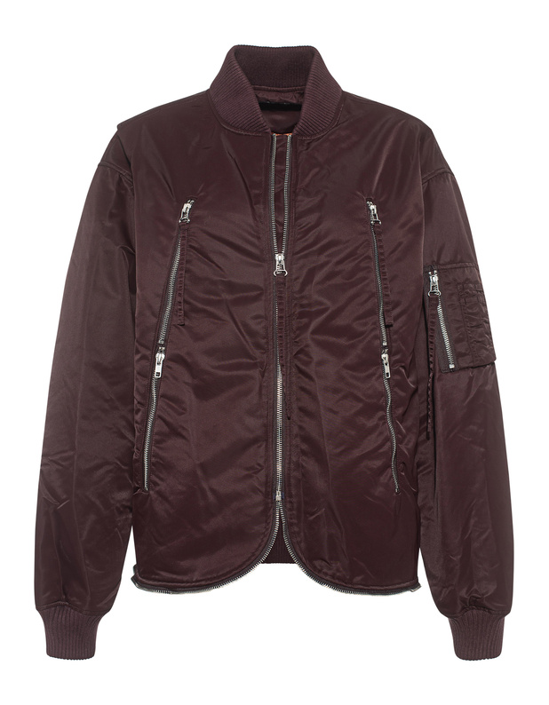 Artikel klicken und genauer betrachten! - Bomber-Jacke mit Reißverschluss-Details  | im Online Shop kaufen