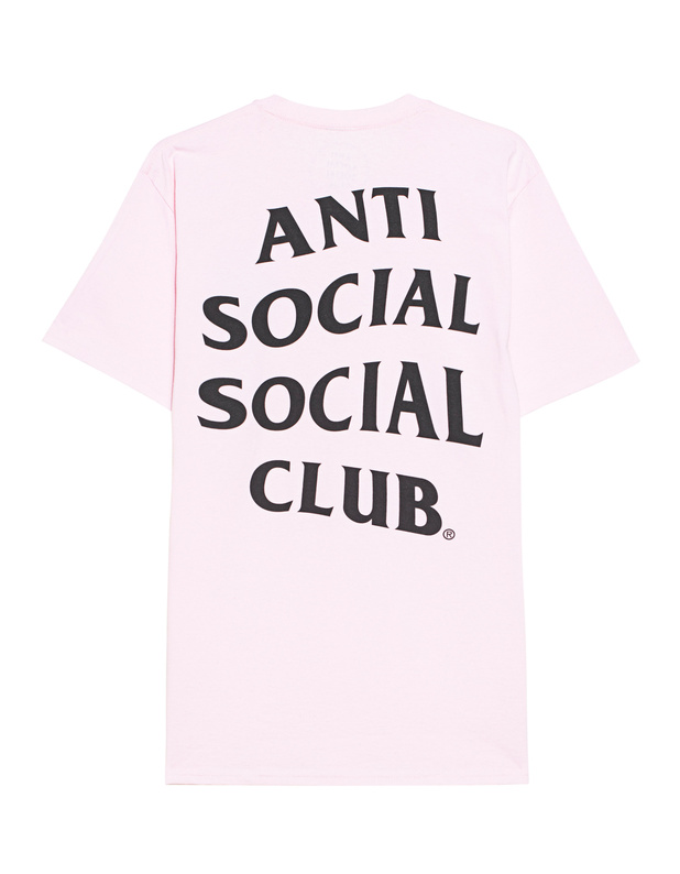 Anti social social hotsell club t shirt pink