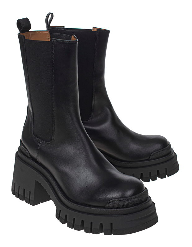 Artikel klicken und genauer betrachten! - Leder-Chelsea-Boots  | im Online Shop kaufen