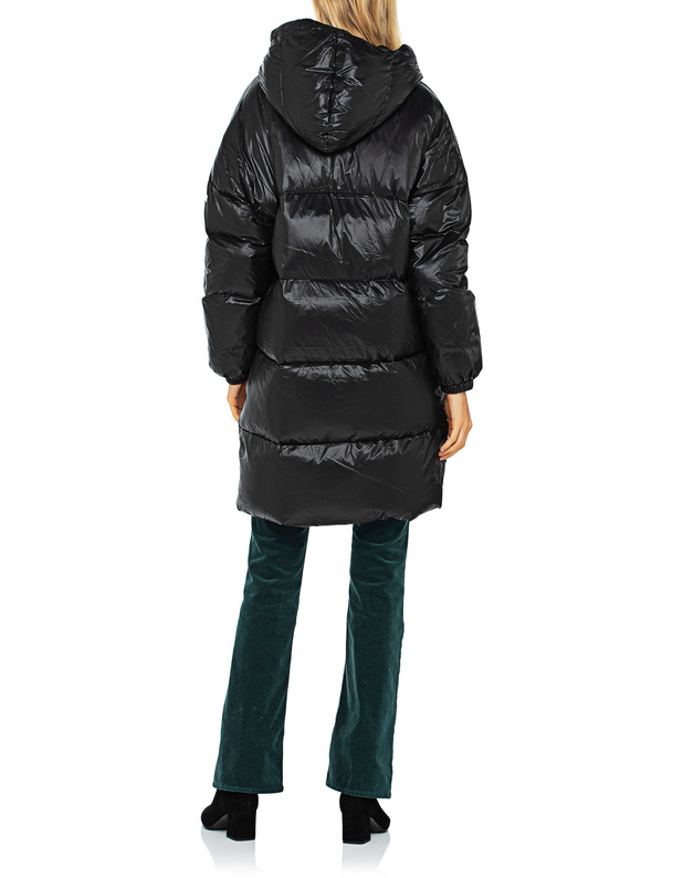 TRUE RELIGION Parka Down Black Down parka with hood Jackets Coats