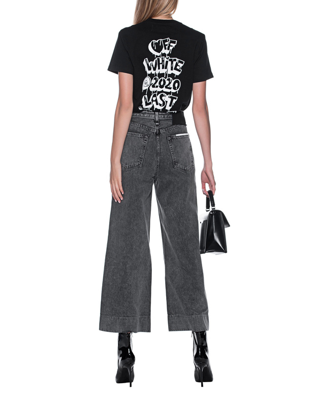 RAG BONE Ruth Super High Rise Grey High Waist Wide Leg Jeans