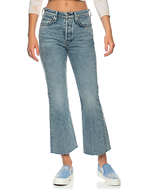 Artikel klicken und genauer betrachten! - Washed-Out-Jeans im Cropped-Design  | im Online Shop kaufen