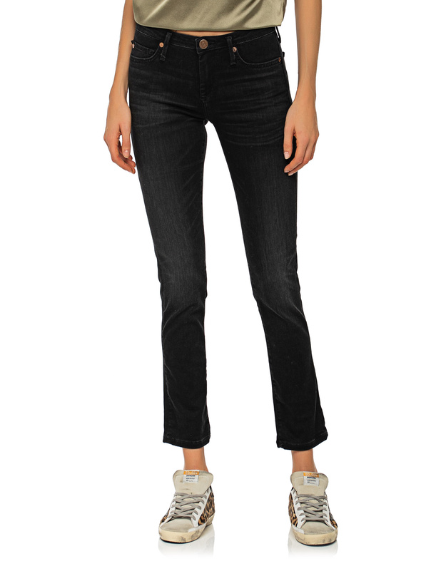 Artikel klicken und genauer betrachten! - Mid-Waist Straight-Leg Jeans  | im Online Shop kaufen